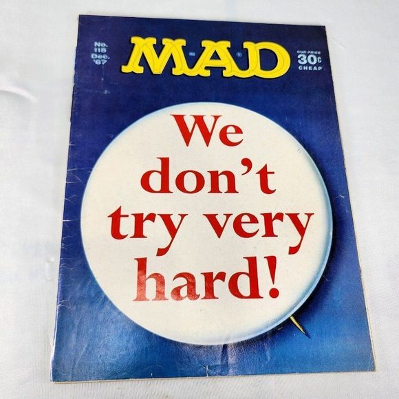 Mad Magazine #115 December 1967 We Dont Try Hard Star Trek Norman Mingo Detached - Picture 2 of 9